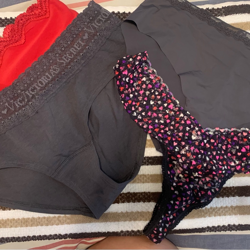 Victoria's Secret Red and Black Intimates Briefs